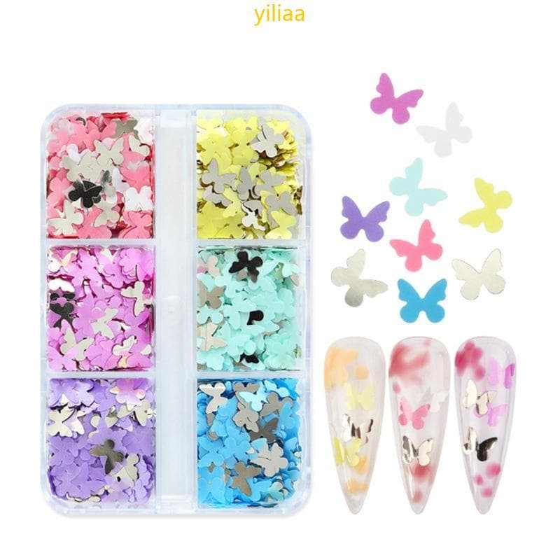 Unhas Flocos Arte Mistura Para Enfeites Scrapbooking