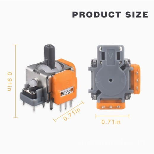 Conjunto De 2 Peças De Controladores De Efeito TMR Magnéticos 3D Simulados Adequados Para PS5/PS4/Xbox/Switch