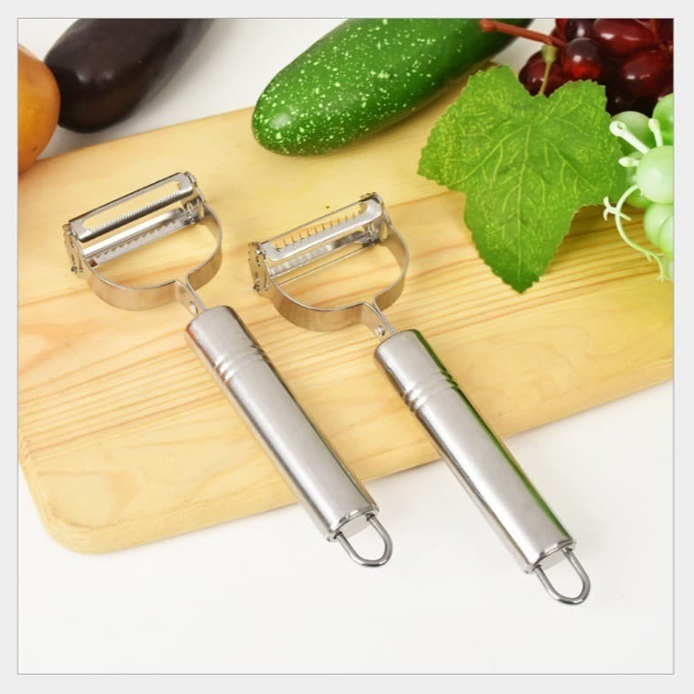 Faca de descascar de aço inoxidável, faca multifuncional para descascar frutas, vegetais, melão, plaina, descascador de