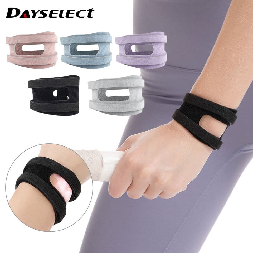DAYSELECT 1 Peça De Compressão Em Forma De U Ajustável Respirável Soprt Fitness Yoga Wrap Suporte De Pulso