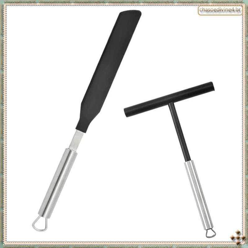 [Ykr] Panqueca Espalhadora De Crepe Francês Em Aço Inoxidável 304 Como Massa Para Cozinha + Espátula
