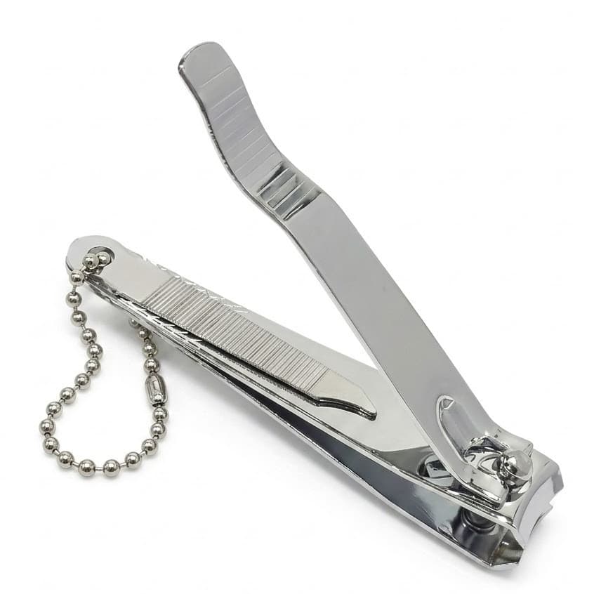 Cortador de Unha Grande Profissional com Lixa Aço Inox Manicure Pedicure Alicate Resistente Premium