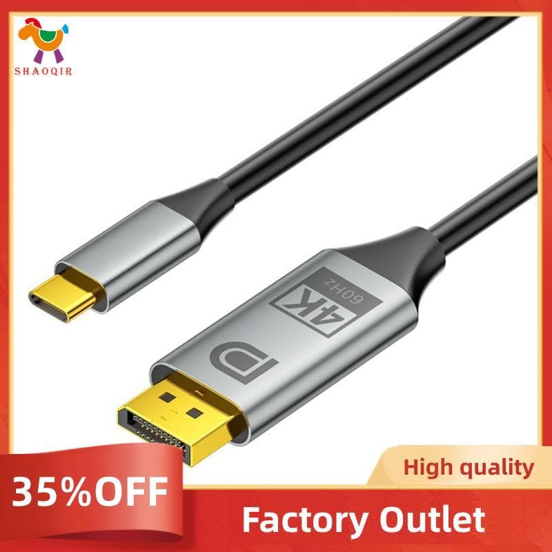 Cabo De Conexão Tipo C Para DP Adaptador Conversor USB Displayport 4K HD Jogos De Tela Portátil De Laptop