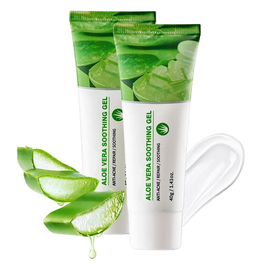 2 Peças de Gel de Aloe Vera Puro para Alívio, Gel Hidratante de Aloe Vera Orgânico Natural para Rosto e Cabelo, Géis Cal