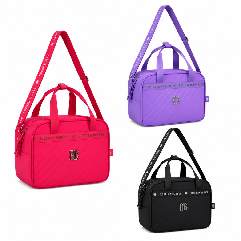 Lancheira Escolar Térmica Rebecca Bonbon Original Feminina Passeio Trabalho RB24522