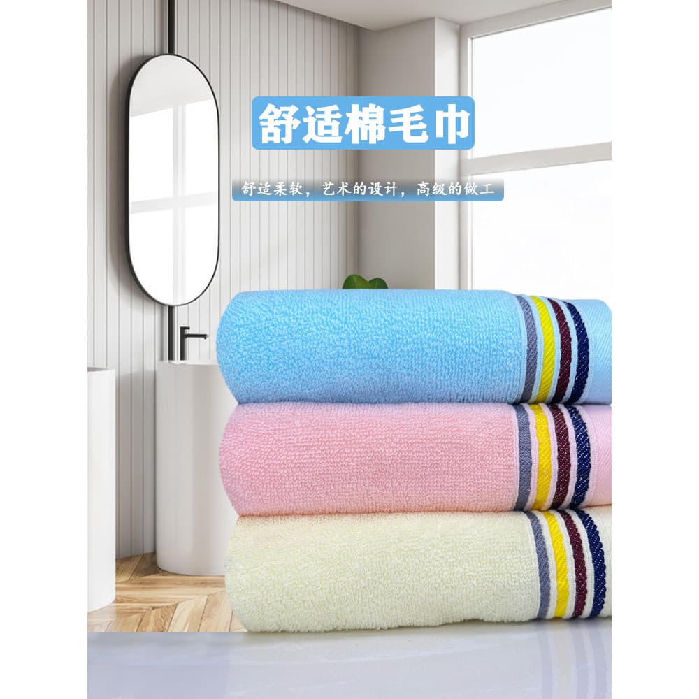 Inverno grosso puro algodão rosto toalha 34*75cm adulto cor sólida toalha de rosto tamanho médio banho rosa amarelo azul