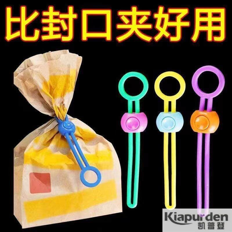 Correia de corda de vedação colorida cozinha preservação de alimentos clipe de vedação multifuncional organizador de cab