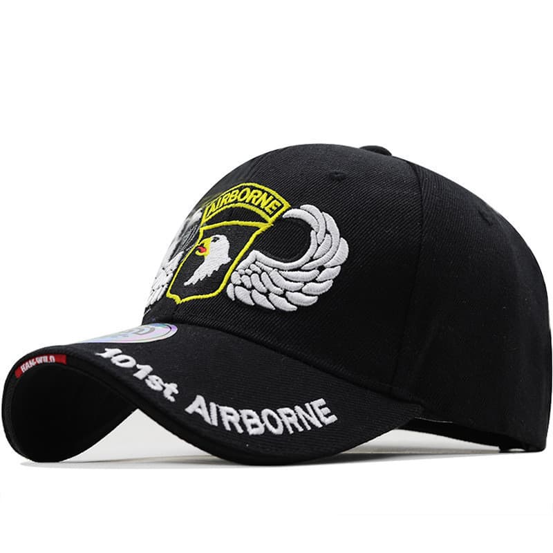 Boné de aba reta estilo casual da 101ª Divisão Aerotransportada, boné da Força Aérea dos EUA, boné de beisebol para fãs