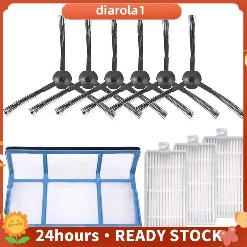 Kit De Acessórios De Substituição Para V3 V3S V5 V5S V5S Pro Robô Aspirador Filtro Filtros Escovas Laterais