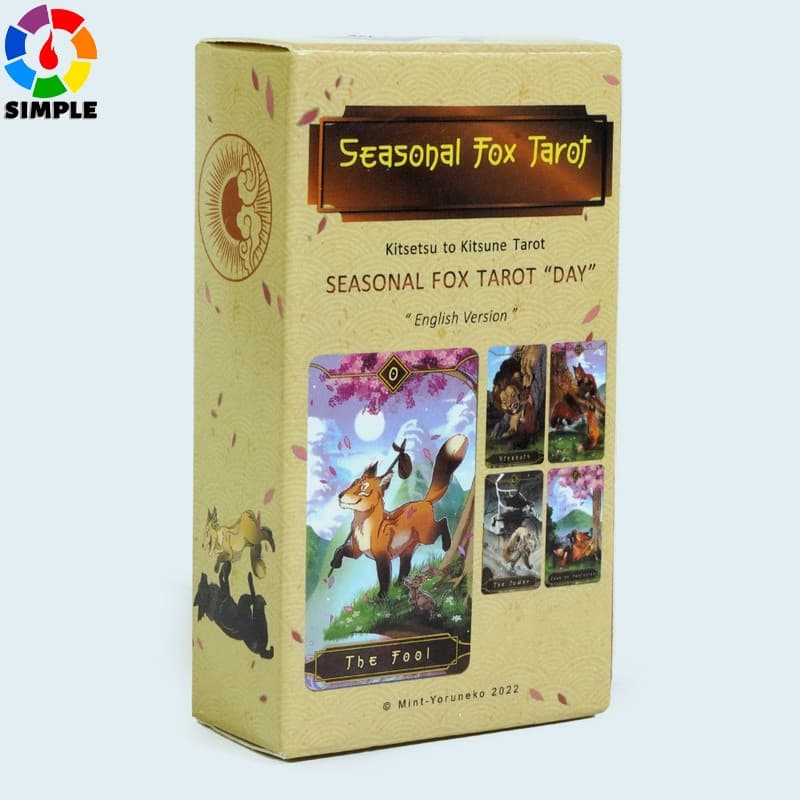Tarot Sazonal da Raposa: Kitsu to Kitsune Tarot, 78 Cartas, Versão em Inglês AHOI