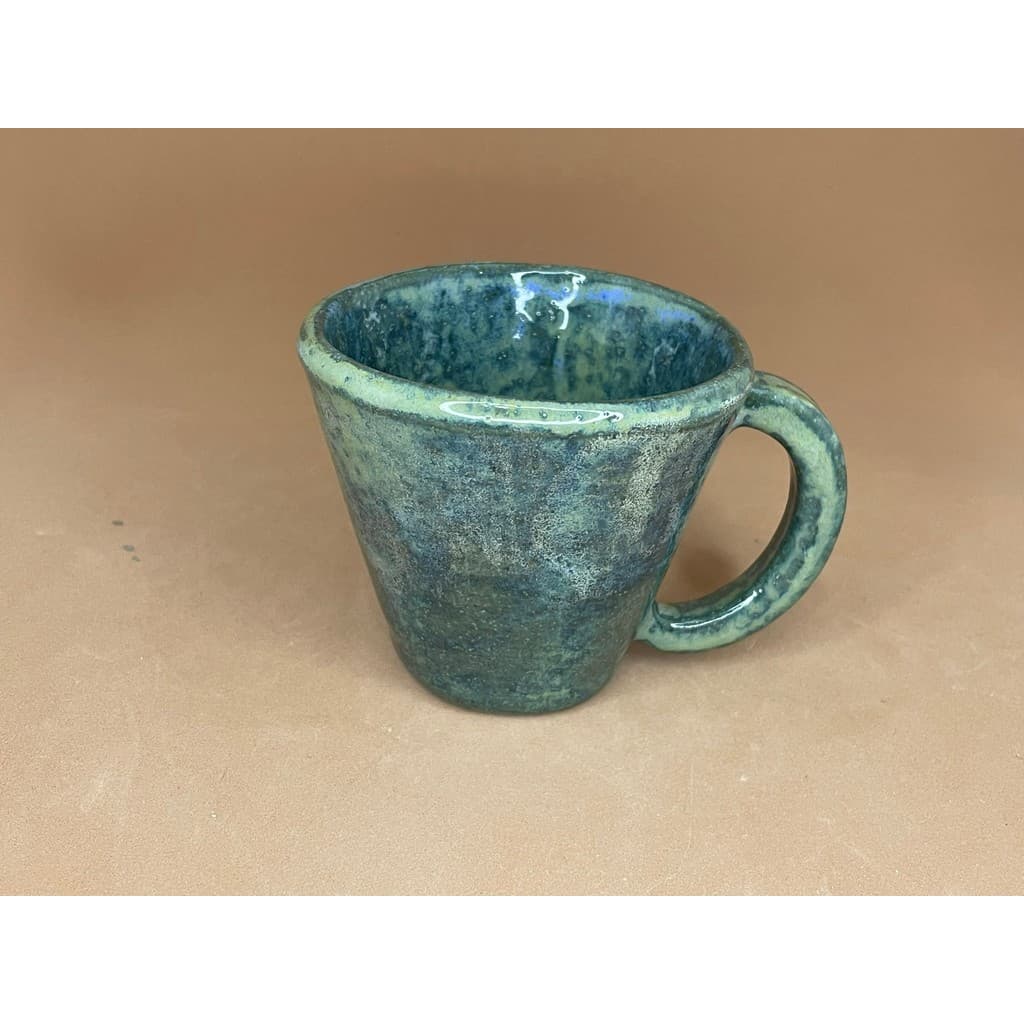 Caneca de Cerâmica Artesanal Verde Fundo do Mar 150ml