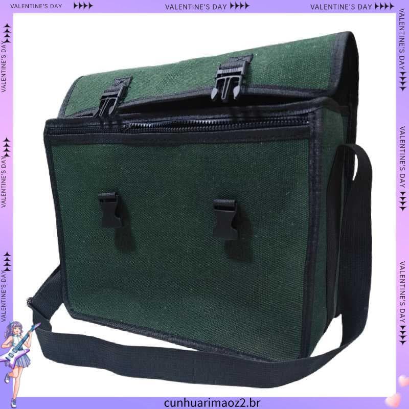 Bolsa de ferramentas tipo zíper, lona espessada, resistente ao desgaste, ferramentas de Hardware para reparo de eletrici
