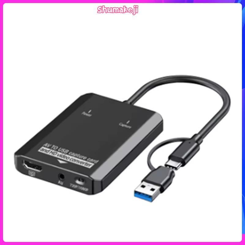 Para Conversor Digital Adaptador HDTV Placa De Captura De Vídeo USB VCR/AV/PS2 /