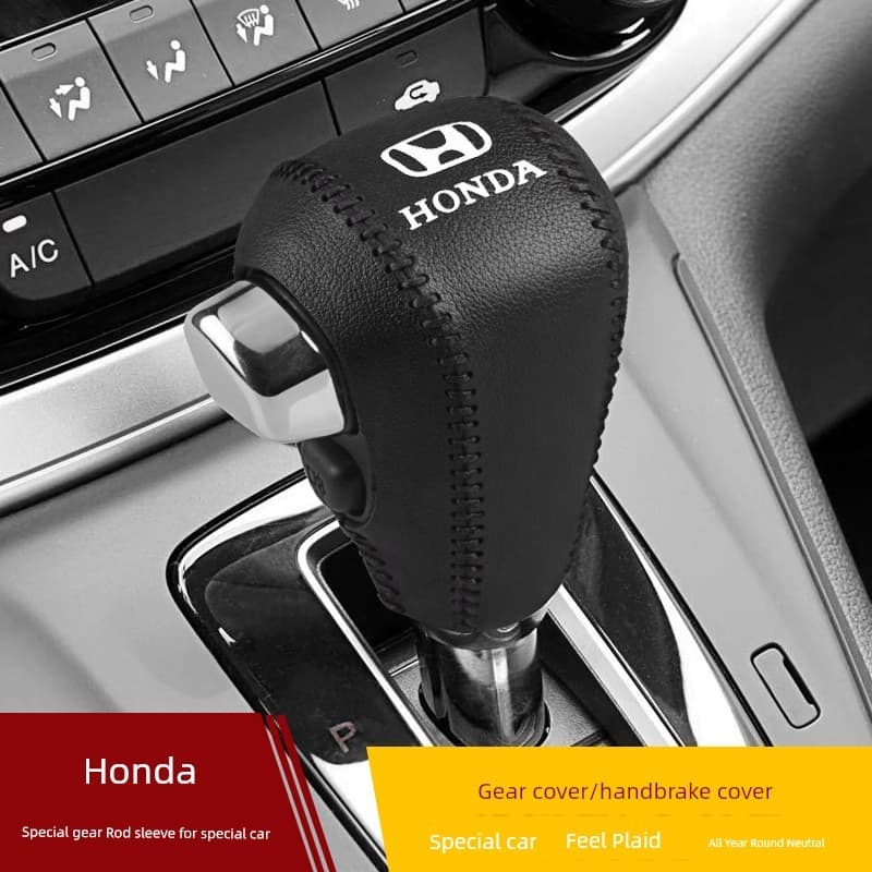 12-13-14-15-16 Honda Old CRV Capa de bloco automático de couro de microfibra Capa de aperto de engrenagem Capa de alavan