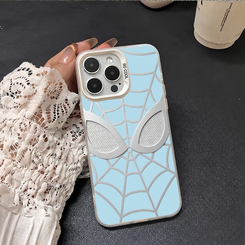 Capinha para iPhone 17/16/15 Pro Max Capa de celular premium antiderrapante do Homem-Aranha para casais