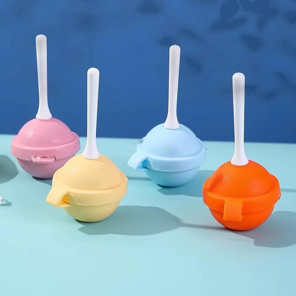 Molde De Silicone Para Pirulito , 4 Peças , Faça Você Mesmo , Picolé , Doces , Chocolate , Sobremesa Caseira , Ferrament