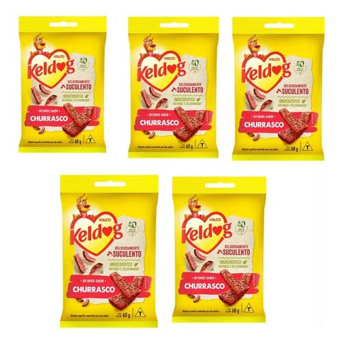 Bifinho Keldog Super Premium Kelco Churrasco Kit  5 X 60 Gr
