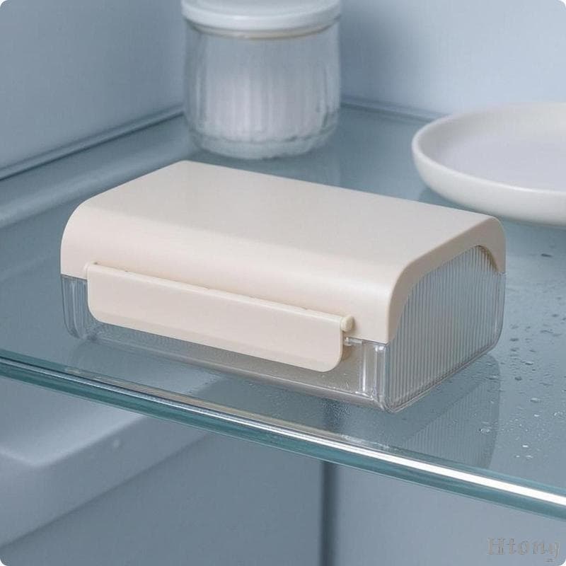 [Htong] Guardião De Manteiga Com Placa De Corte Interna Caixa De Prato Para Geladeira , Mesa De Cozinha , Armazenamento