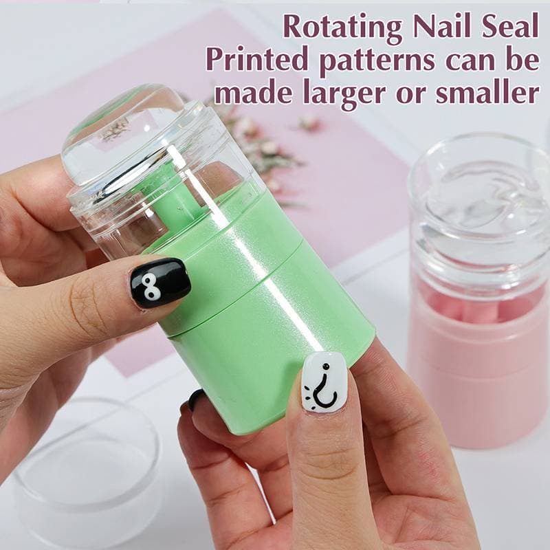 [Trêsgoodstonesgen] Placas Giratórias Para Estampagem De Arte Em Unhas Padrão Variável Tamanho Silicone Impressão Na Pon