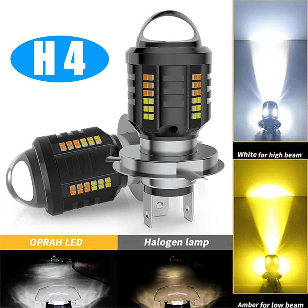 360 ° Lâmpada De Farol LED H4 Do Projetor , 6500K À Prova D'água Para Motocicletas