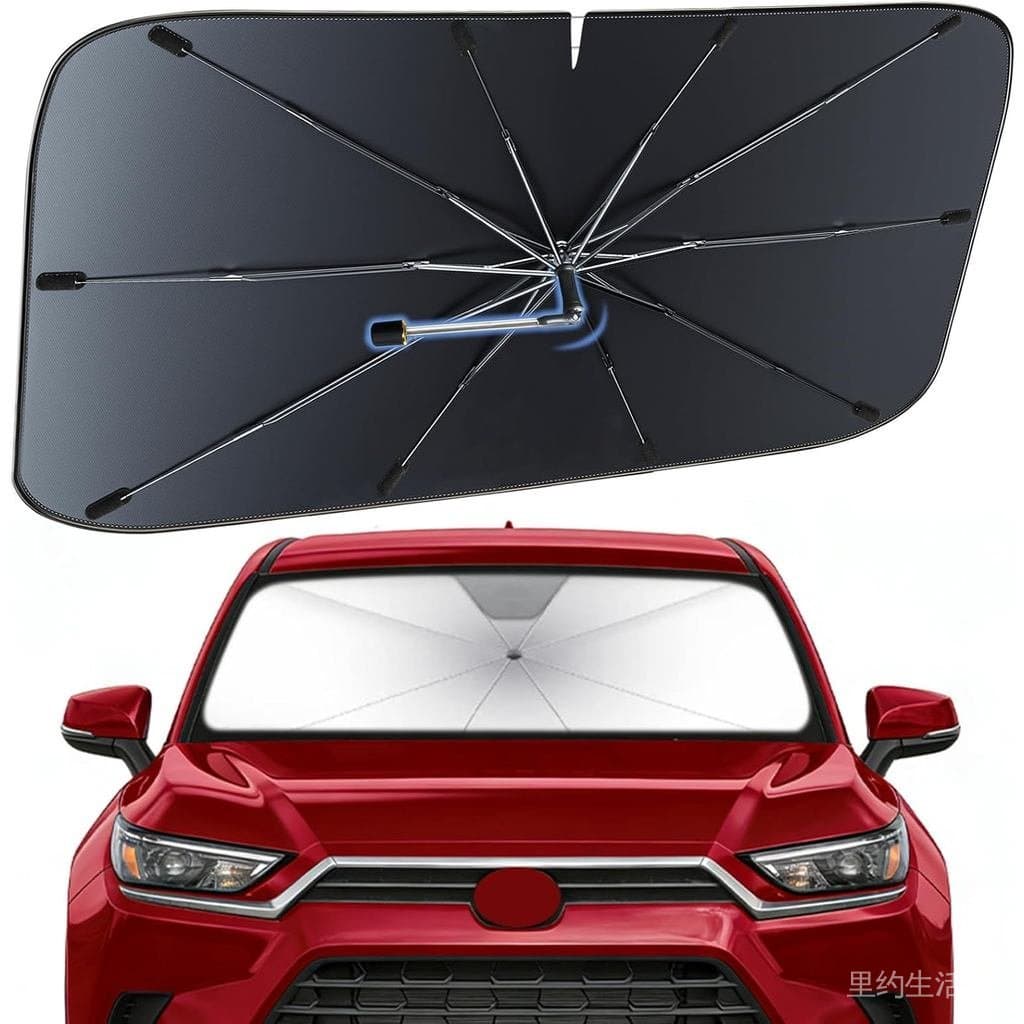Sombrinha Protetora Solar para Para-brisa para Toyota Grand Highlander 2024-2026 |   Cortina Refletora de Calor para Jan