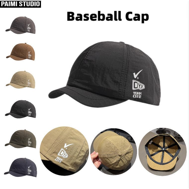 Boné De Aba Curta De Secagem Rápida À Prova D'água Beisebol Verão Respirável Bordado Topi Esporte Ao Ar Livre Corrida