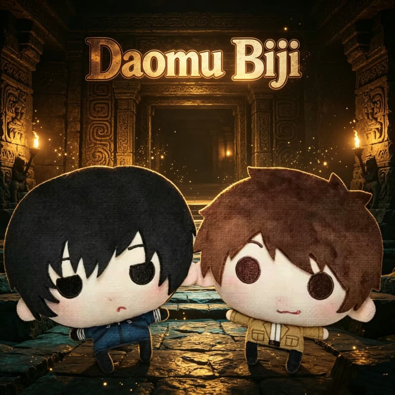 Chaveiro de Boneca de Algodão Mini Daomu Biji de 12cm, Pingente de Pelúcia Zhang Qiling Wu Xie, Presente Colecionável pa