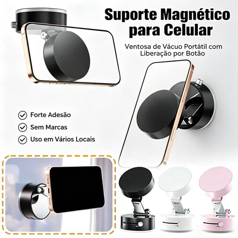 360°Suporte dobrável para celular a Vácuo, Multifuncional Dobrável para Armazenamento voltikk