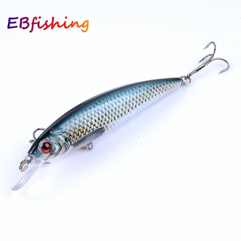 11cm/13.4g Minnow Isca De Pesca Pintada Revestimento Biônico Falsa Dura