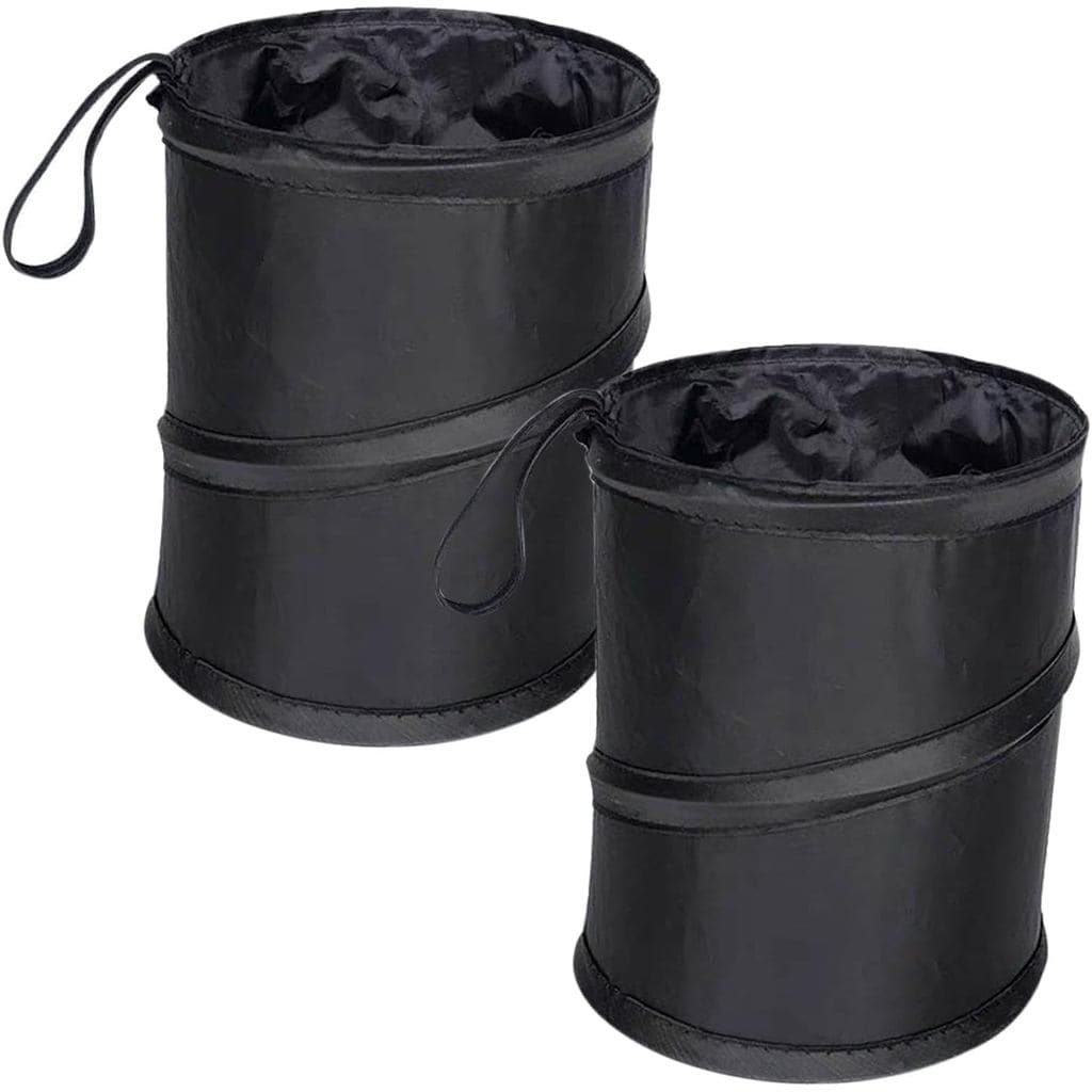 EMVANV 2 Peças de Lixeira para Carro, Mini Lixeira Colapsável para Carro, Saco de Lixo Suspenso para Carro, Lixeira Mult