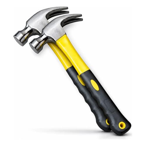 Martelo Unha 25 Cm De Cabo De Fibra Emborrachado Ergonómico