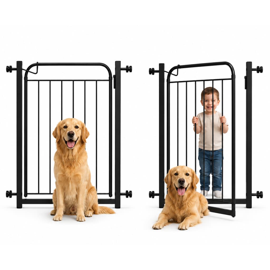 Portão Pet Grade Para Cachorro 68 a 153cm Cercado Proteção