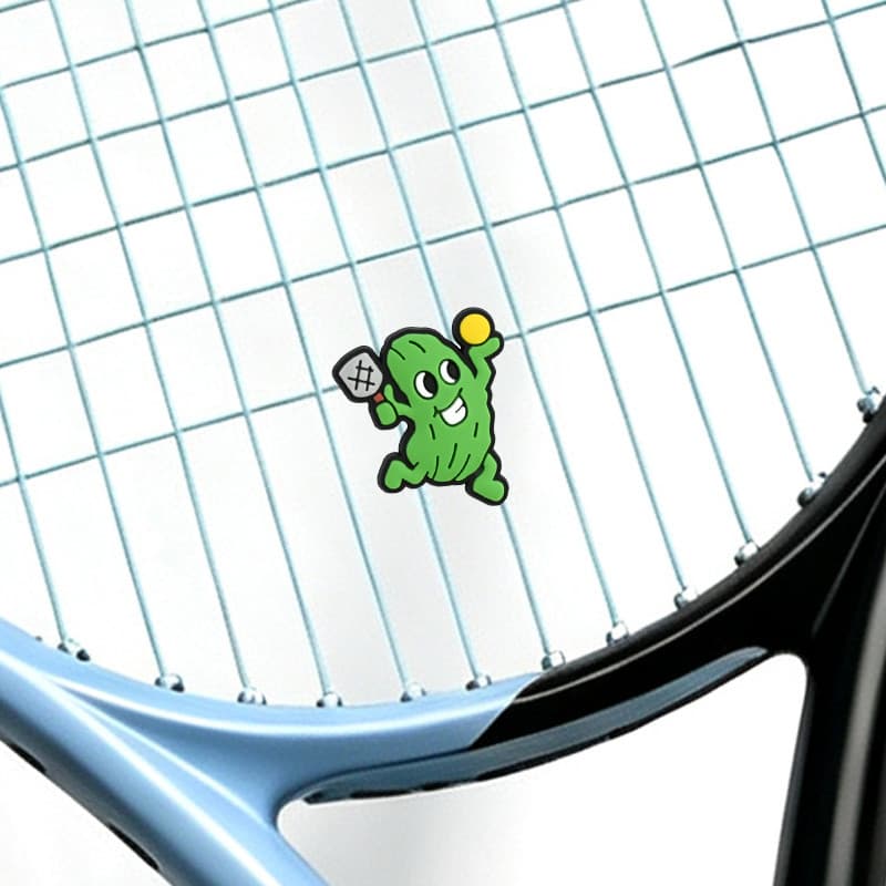 Pepino raquete de tênis amortecedor dos desenhos animados Animal tênis amortecedor bonito Squash tênis acessórios equipa