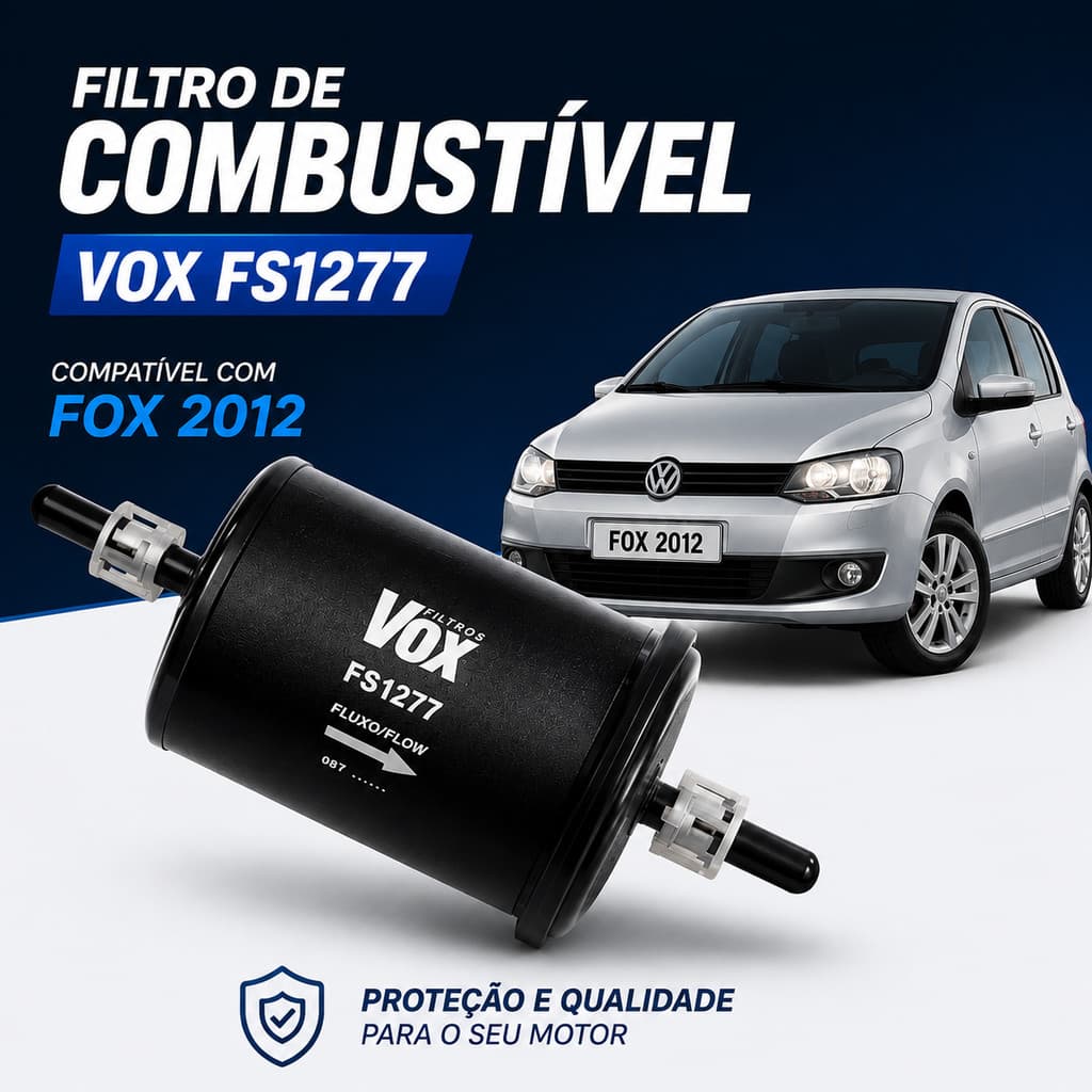 Filtro De Combustivel Vox FS12/7 Fox 1.0 1.6 Anos 2003 A 2014