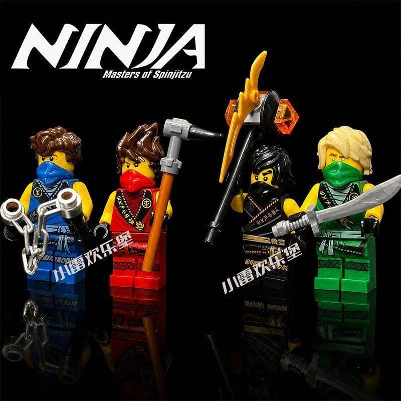Anel de cópia Phantom Ninja montado bloco de construção brinquedos Lloyd Kaizan Jie Yinko primeira geração Ninja
