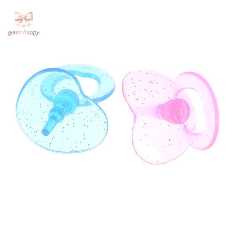 Gentlehappy 2 Peças Chupeta De Boneca De Bebê Alimentação Berçário Quarto Casa De Bonecas Brinquedo De Presente De Menin