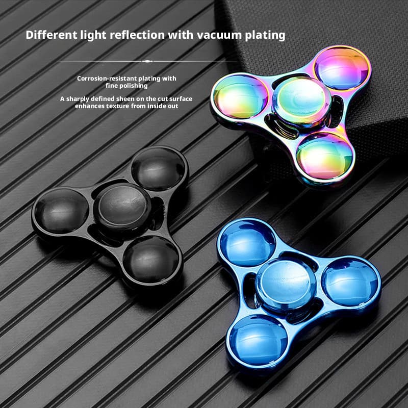 Segunda geração liga de zinco colorido trevo Fidget Spinner EDC adulto suave girando Desktop jogar brinquedo de descompr