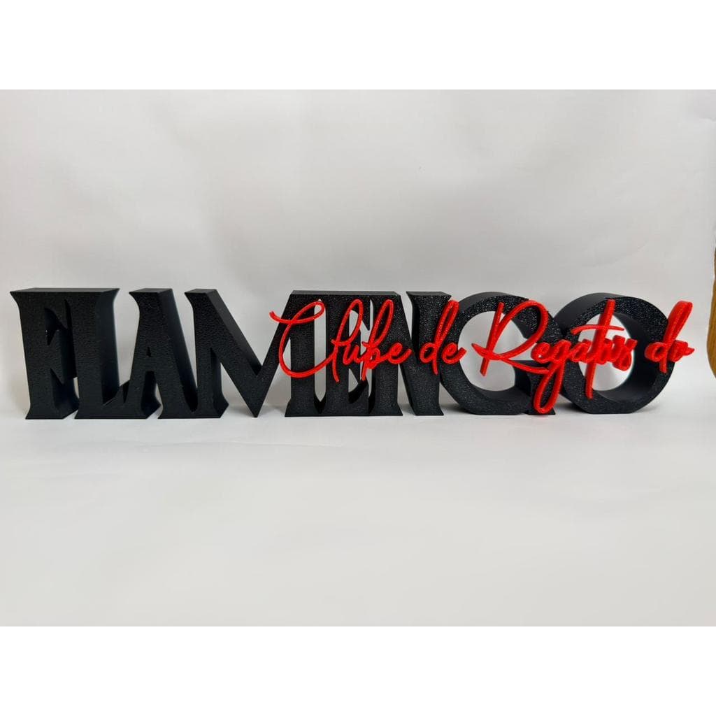 Letreiro Decorativo Flamengo – Clube de Regatas do Flamengo