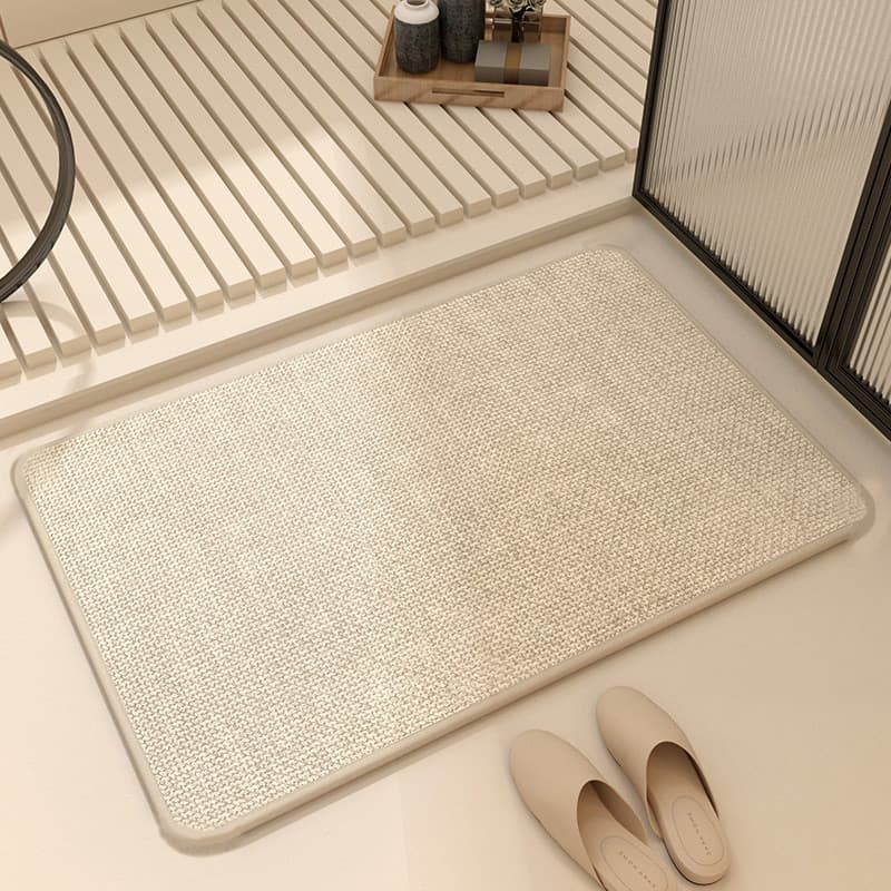 Tapete absorvente para porta de banheiro, tapete antiderrapante para porta de banheiro, secagem rápida