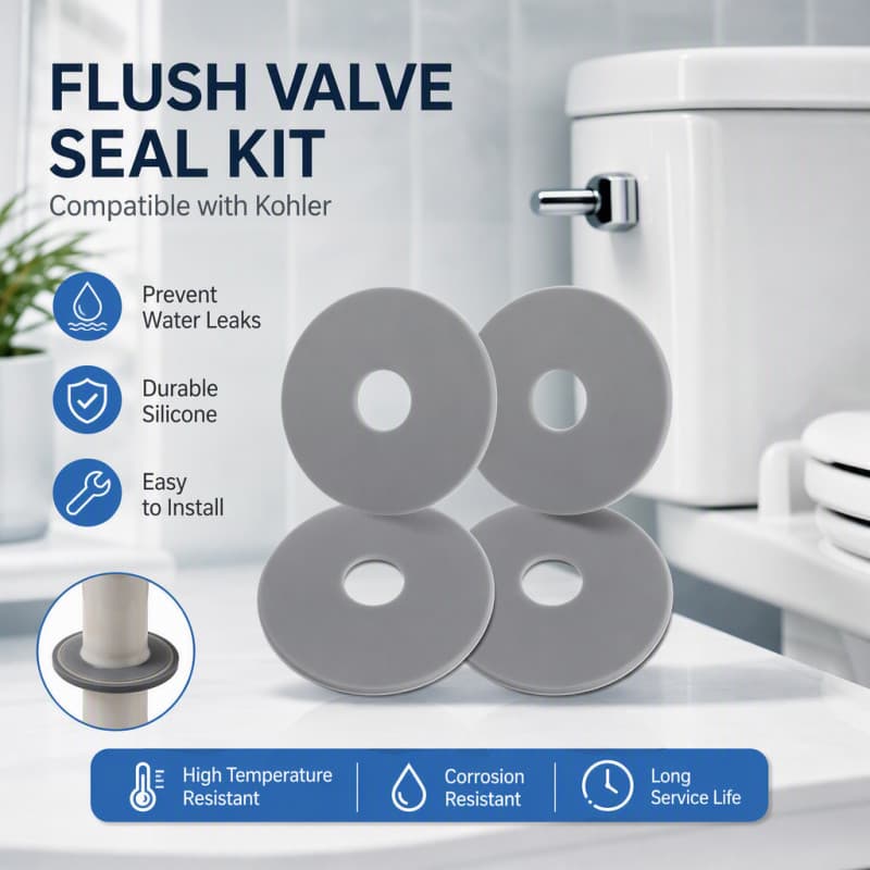 Kit De Reparo De Substituições De Vedação De Válvula De Descarga , 4 Unidades , Para Vaso Sanitário 6.30X6.30X0.20CM Cin
