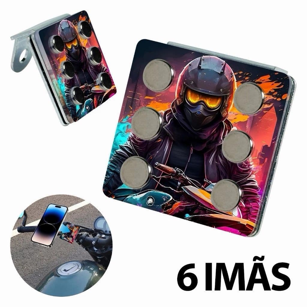 Suporte Magnético para Celular de Moto Suporte de Metal Forte Ímã Universal para Motocicleta
