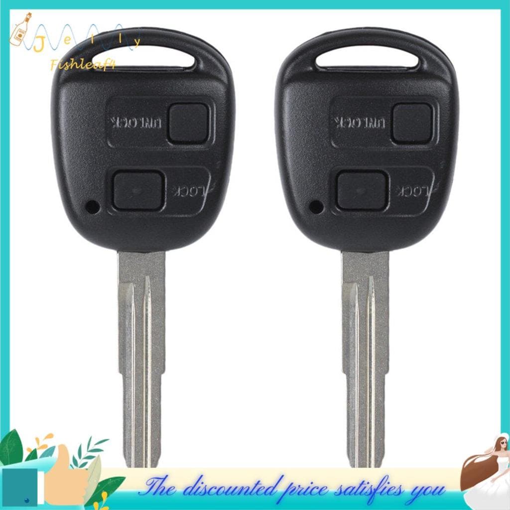 Jellyfish2pcs Carro 2 Botões Chave De Controle Remoto Mecânica Para Arrogante