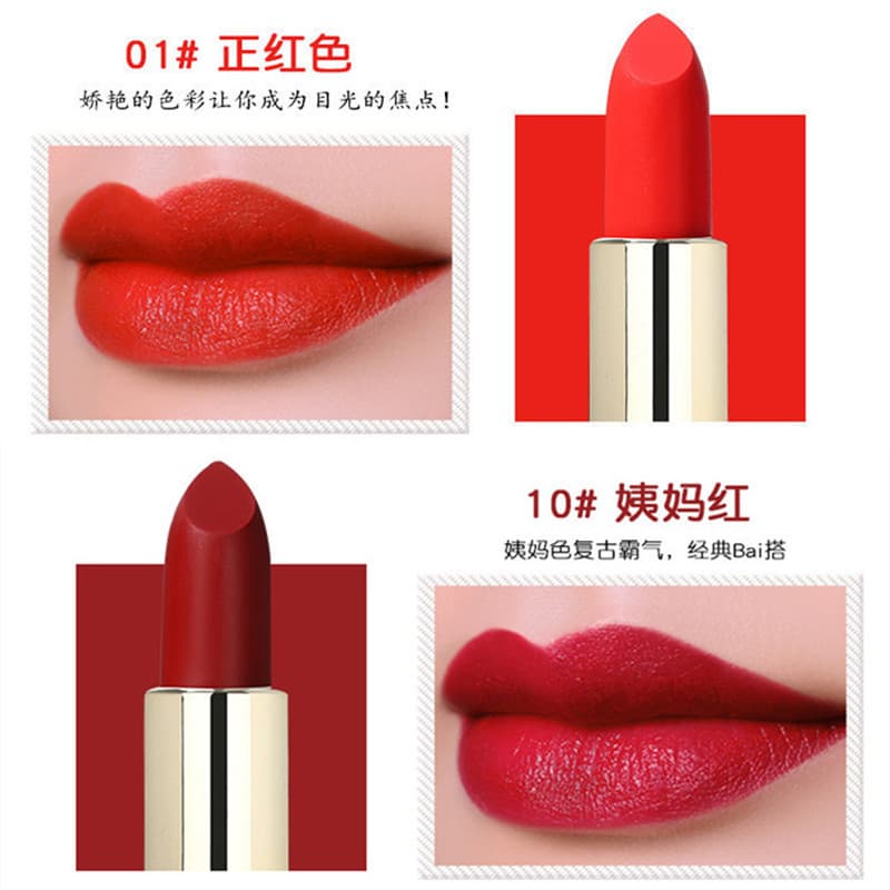 Yabang batom desempenho grande vermelho chinês vermelho batom tia vermelho Retro vermelho palco maquiagem batom