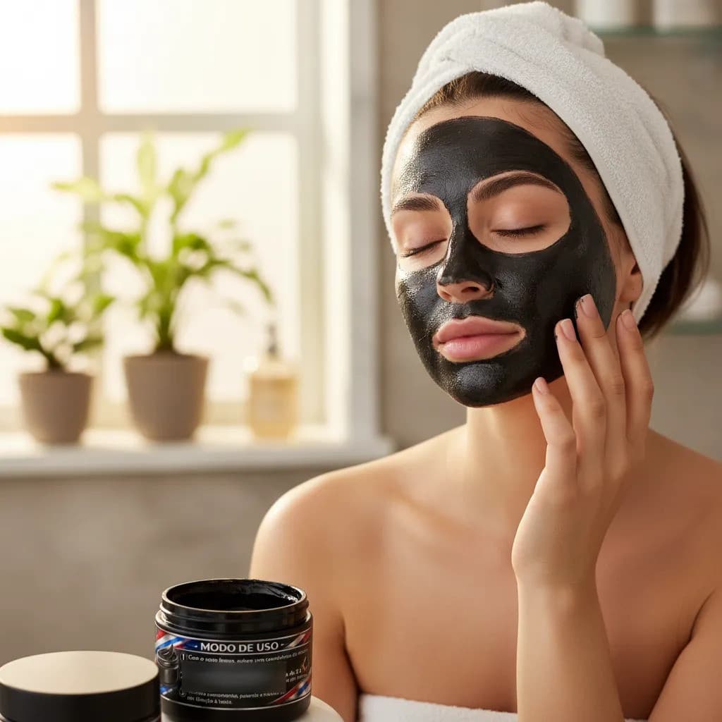 Kit Com 2 Máscara Facial Rosto Para Pele Normal máscara facial peel off máscara carvão ativado