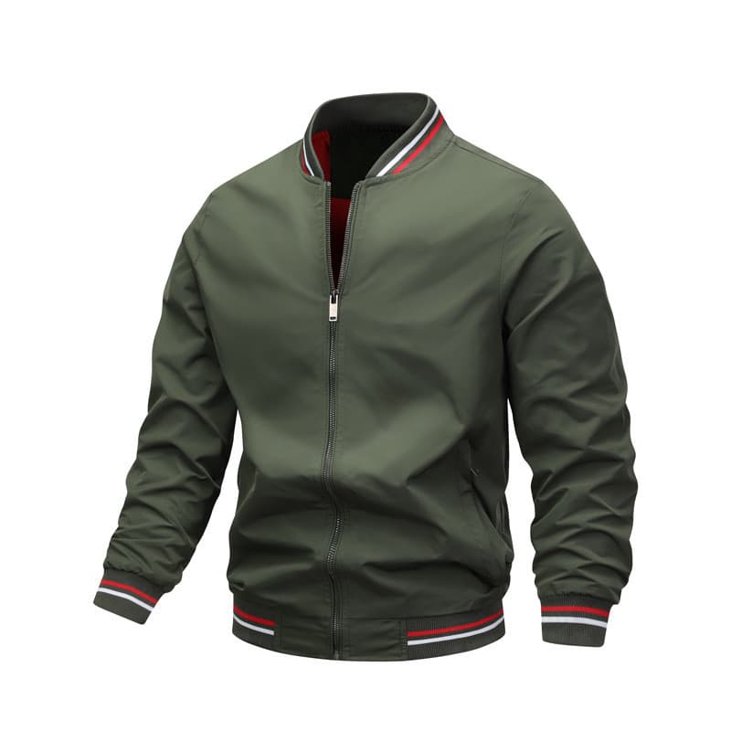 [Venda quente] Jaqueta Masculina Jaqueta Casual Moda Casaco Masculino Top Jaqueta Fina [Envio Rápido]