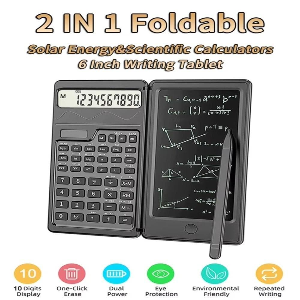 Calculadora Dobrável MXFASHIONE , Científica Com Tela LCD De Energia Solar , Suporte Para Caneta Stylus