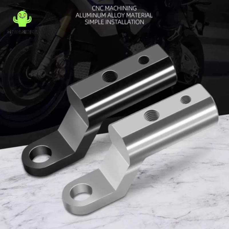 HENGHOME 1 Pçs Espelho Retrovisor Da Motocicleta Expansor Braet Alta Qualidade Universal Adaptador Titular Montagem Moto