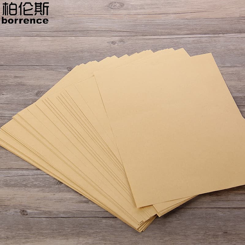A4 papel kraft a4 80g diy papel kraft impressão capa de papel Voucher papel diy página interna papel frete grátis