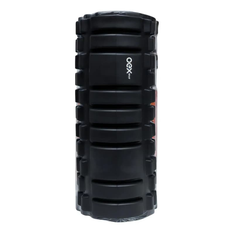 Rolo Liberação Miofascial Foam Roller Preto Oex RM-10 para Massagem e Recuperação Muscular