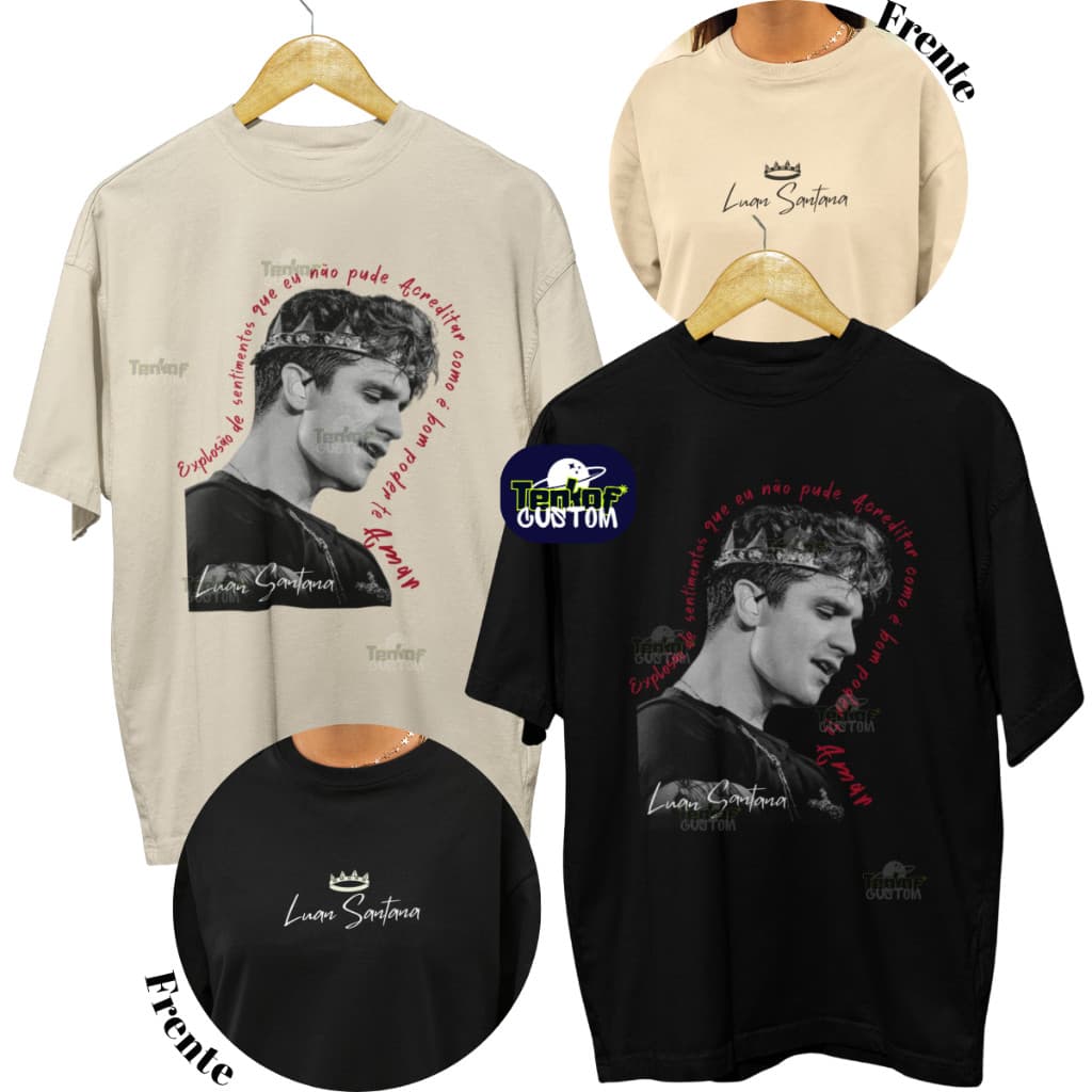 Camiseta camisa Luan Santana Meteoro da paixão 100% Algodão Em Alta Qualidade 2026 Registro Historico